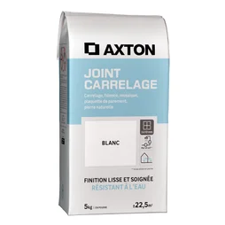 Joint poudre carrelage / mosaique superieur a 3mm AXTON blanc 5KG