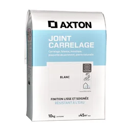 Joint poudre carrelage / mosaique superieur a 3mm AXTON blanc 10KG