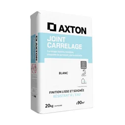 Joint poudre carrelage / mosaique superieur a 3mm AXTON blanc 20KG