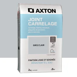Joint poudre carrelage / mosaique superieur a 3mm AXTON gris 2KG