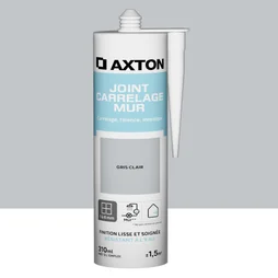 Joint pate carrelage / mosaique AXTON gris clair 310ml