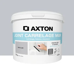 Joint pate carrelage / mosaique AXTON gris clair 1.5 kg