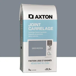 Joint poudre carrelage / mosaique superieur a 3mm AXTON gris moyen 5KG