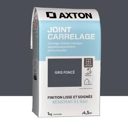 Joint poudre carrelage / mosaique superieur a 3mm AXTON gris fonce 1KG