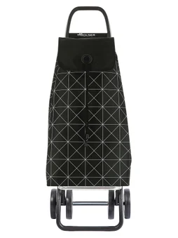 Chariot de course 4 roues / 2 pivotantes pliant 43l rolser i-max star noir/blanc