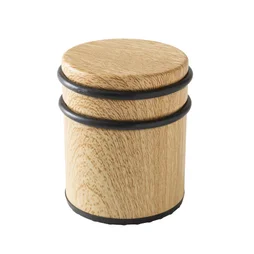 Bloque porte INSPIRE coloris hêtre hauteur 8,1 x diam. 7,2 cm