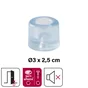 Butée sol mur INSPIRE d 3 x h 2.5 cm transparent