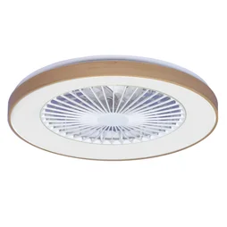 Ventilateur de plafond avec éclairage led, Estepa, INSPIRE, bois