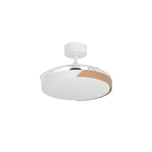 Ventilateur de plafond FURTUNA diam.112cm rétractable cct/dimm bois INSPIRE
