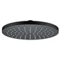 Pomme de douche haute ronde, SENSEA Kouta, L.25 x l.25 cm, noir