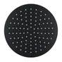 Pomme de douche haute ronde, SENSEA Kouta, L.25 x l.25 cm, noir