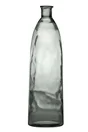 Vase bouteille verre Cocoa, fumé l.26 x H.81 cm