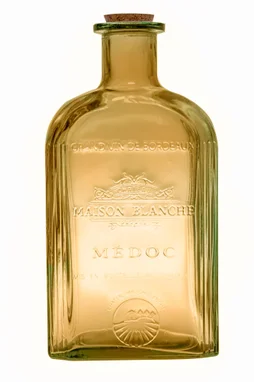 Vase bouteille Médoc, safran l.20 x H.39 cm