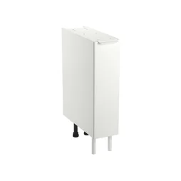 Meuble bas 20cm 1 porte coulissante ELEKI blanc