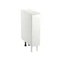Meuble bas 20cm 1 porte coulissante ELEKI blanc