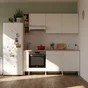 Meuble bas 20cm 1 porte coulissante ELEKI blanc