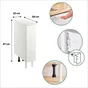 Meuble bas 20cm 1 porte coulissante ELEKI blanc