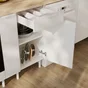 Meuble bas  40cm 1porte/1 tiroir ELEKI blanc