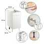 Meuble bas  40cm 1porte/1 tiroir ELEKI blanc