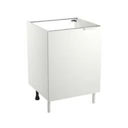 Meuble bas 60cm 1 porte ELEKI blanc