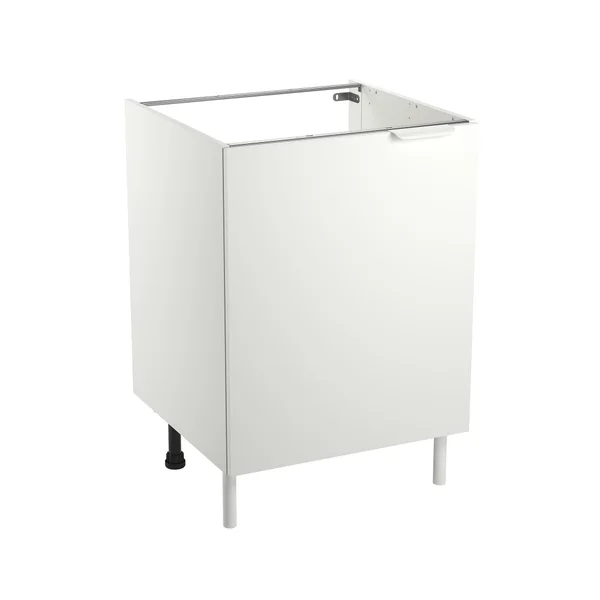 Meuble bas 60cm 1 porte ELEKI blanc