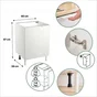 Meuble bas 60cm 1 porte ELEKI blanc