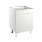 Meuble bas 60cm 1 porte/1 tiroir ELEKI blanc