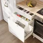 Meuble bas 60cm 3 tiroirs ELEKI blanc
