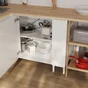 Meuble bas A 80cm angle ELEKI blanc