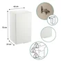 Meuble haut 40cm 1 porte ELEKI blanc