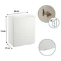 Meuble haut 60cm 1 porte ELEKI blanc