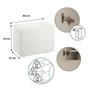 Meuble haut S 60cm 1 porte ELEKI blanc