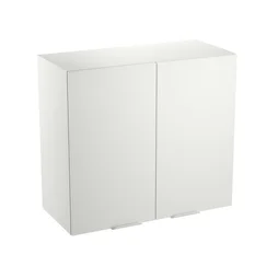 Meuble haut 80cm 2 portes ELEKI blanc