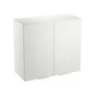 Meuble haut 80cm 2 portes ELEKI blanc