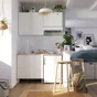 Meuble haut 80cm 2 portes ELEKI blanc