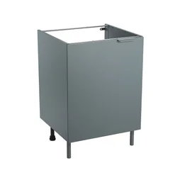 Meuble bas 60cm 1 porte ELEKI gris