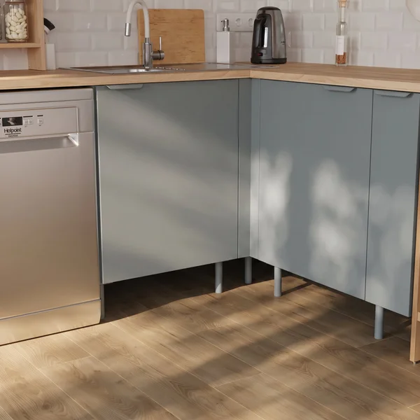 Meuble bas 60cm 1 porte ELEKI gris