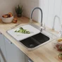 Meuble bas 60cm 1 porte ELEKI gris