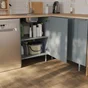 Meuble bas 60cm 1 porte ELEKI gris
