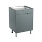 Meuble bas 60cm 1 porte/1 tiroir ELEKI gris