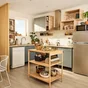 Meuble bas 60cm 1 porte/1 tiroir ELEKI gris