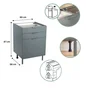 Meuble bas 60cm 3 tiroirs ELEKI gris