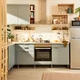 Meuble haut N 20cm  niche 2 tablettes ELEKI bois
