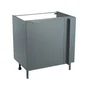 Meuble bas A 80cm angle 1 porte ELEKI gris
