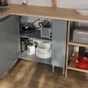 Meuble bas A 80cm angle 1 porte ELEKI gris