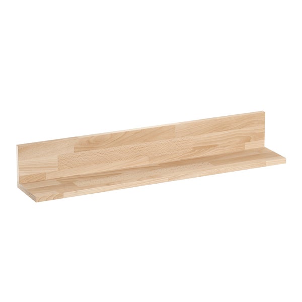 Etagère en bois , H.12.6 x L.80 cm x P.14.5 cm, Ep.1.6 cm Eleki DELINIA