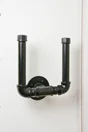 Lot de 2 bouchons sortant pour tube de penderie, MyTube, diam.25 mm, noir mat