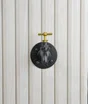 Valve décorative, MyTube, diam.1,9 cm dorée