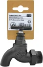 Valve décorative, MyTube, diam.1,9 cm noir mat