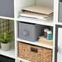 Panier SPACEO Kub gris H.14 x l.14 x P.31 cm